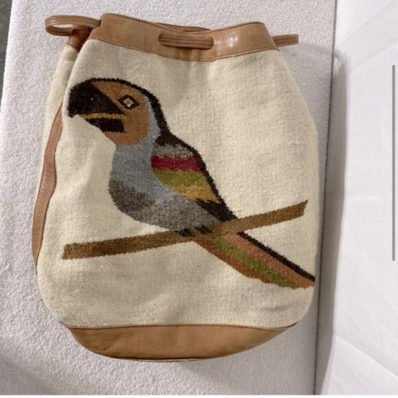 Vintage Boho Bird Hobo Bag Backpack Shoulder Bag - Picture 3 of 16